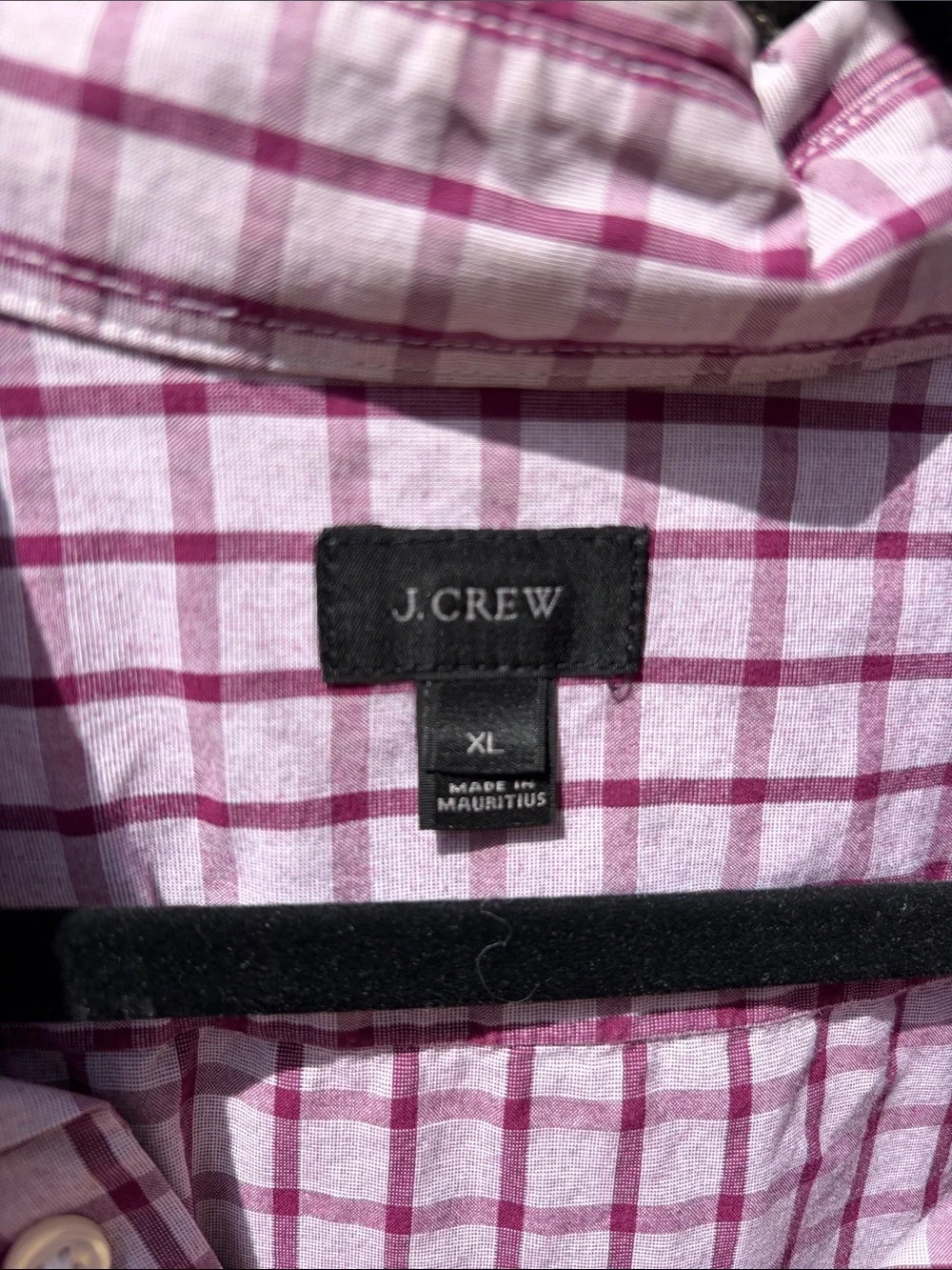J. Crew Plaid Button-Down Shirt Mens XL